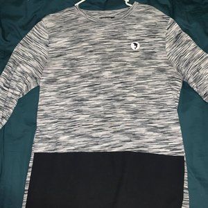 Pink dolphin heather grey long sleeve